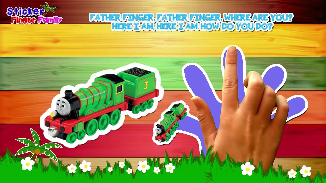 Thomas and Friends 2 Sticker Finger Family Nursery Rhymes By Sticker Song