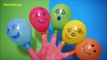 Five Water Colour Balloons Learn Colours Compilation Wet Balloon Finger Nursery Rhymes