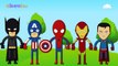 Superheroes Cartoons Animation Singing Finger Family Nursery Rhymes for Preschool Childrens Song