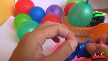 balloon toys in box, putting toys car for kids into balloons | balloon in a box gift