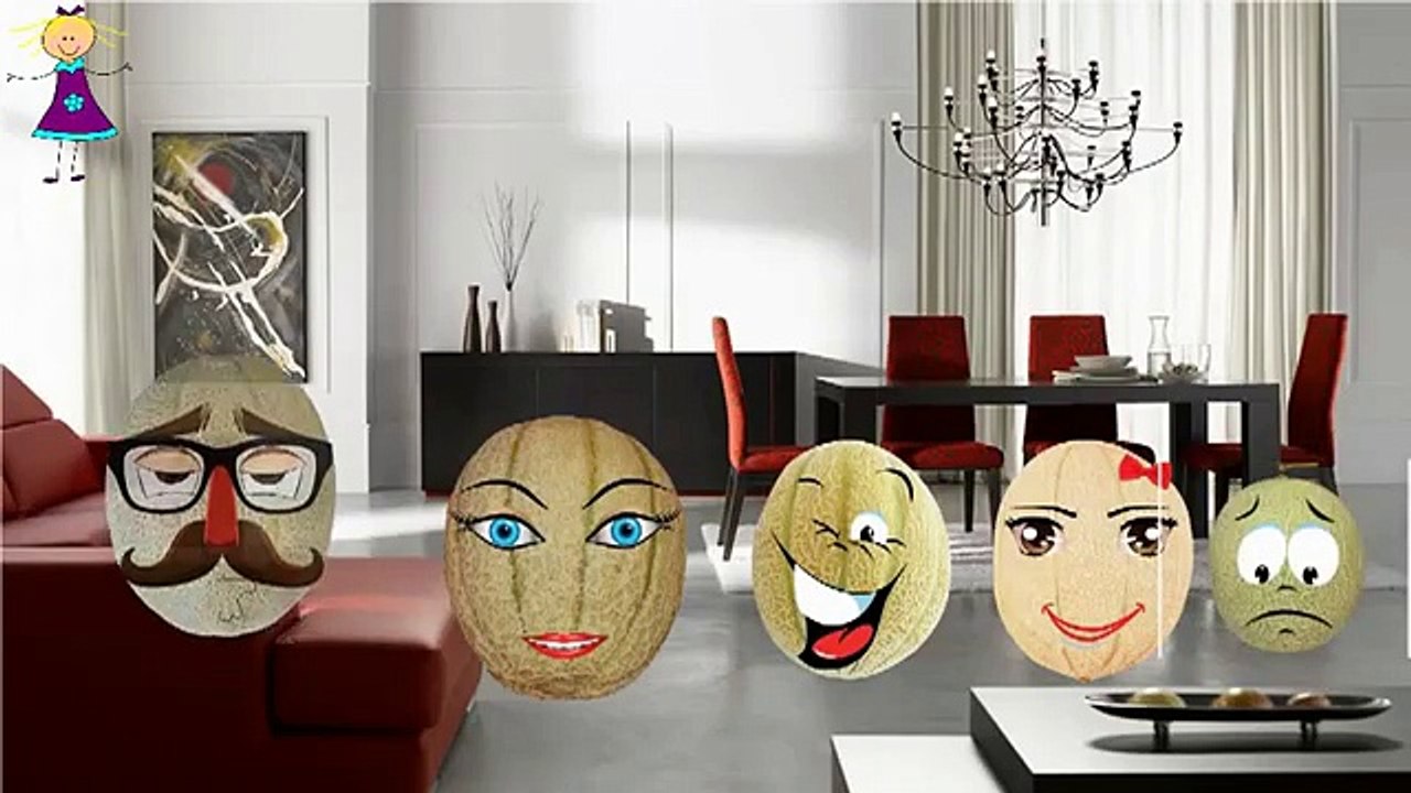 Finger Family MUSKMELON Cartoon Nursery Rhymes | Animated 2D MUSKMELON Song for Kids