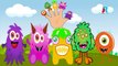 CARTOON MONSTERS Finger Family Animation Nursery Rhymes For Children