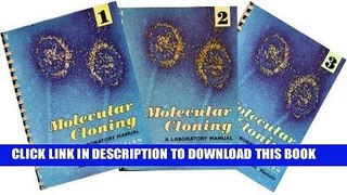 [READ] Kindle Molecular Cloning: A Laboratory Manual (3 Volume Set) Audiobook Download