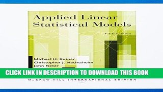 [READ] Kindle Applied Linear Statistical Models w/Student CD-ROM Audiobook Download