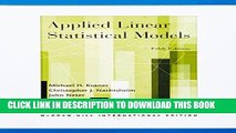 [READ] Kindle Applied Linear Statistical Models w/Student CD-ROM Audiobook Download