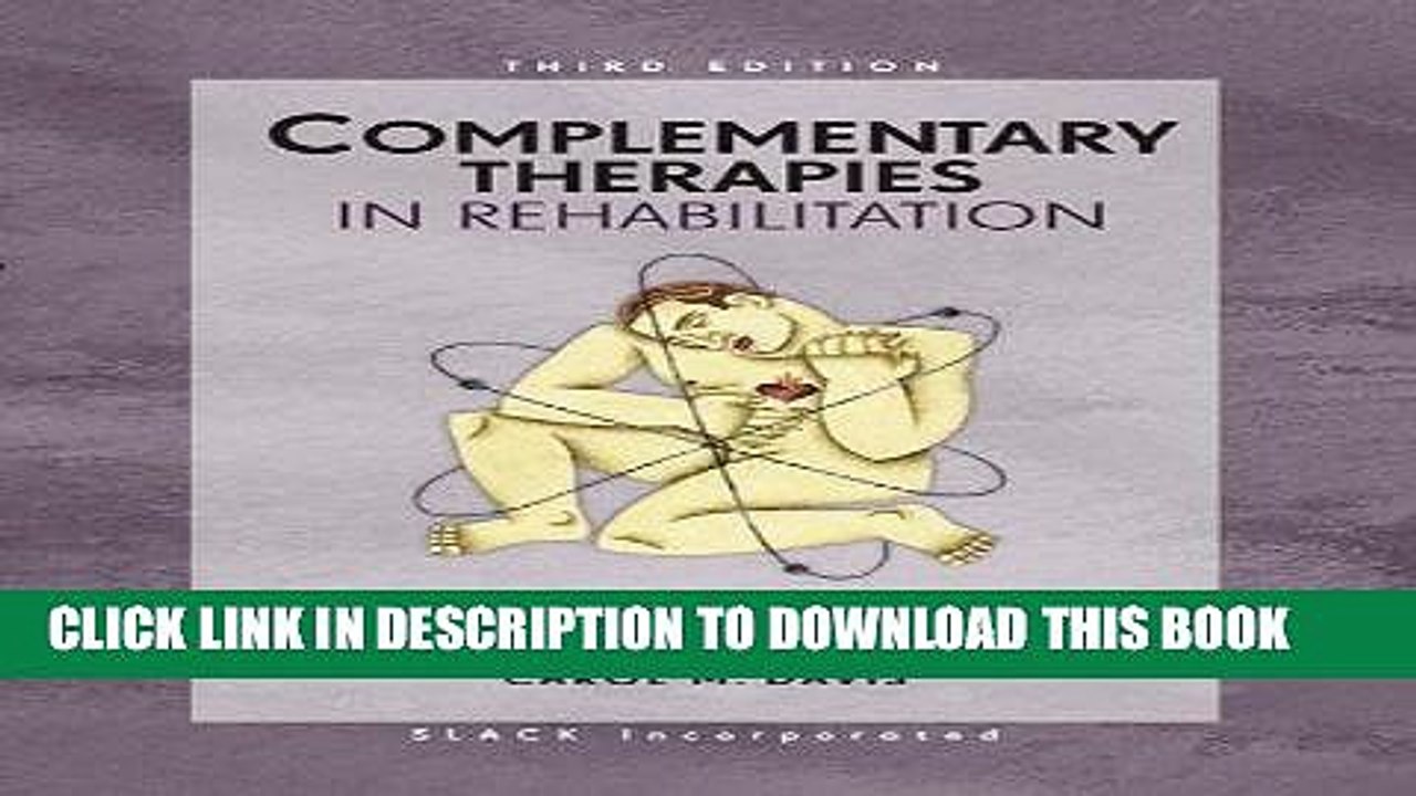 [READ] Mobi Complementary Therapies in Rehabilitation: Evidence for Efficacy in Therapy,