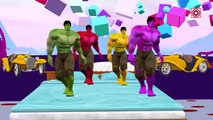 Hulk & Hulk Colors Nursery Rhymes | Five Little Monkeys Nursery Rhyme | Superhero Songs for Children