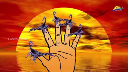 Scorpion Finger Family Nursery english 3d rhymes | Children Animated finger family song