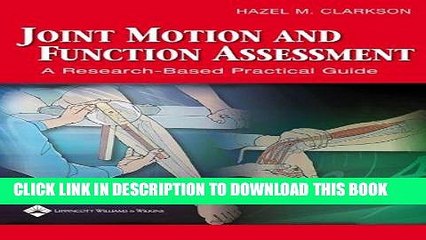 [READ] Mobi Joint Motion and Function Assessment: A Research-Based Practical Guide (Imaging