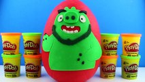 Giant Angry Birds Leonard the Pig Play Doh Surprise Egg - Angry Birds Movie Toys Mystery Toys