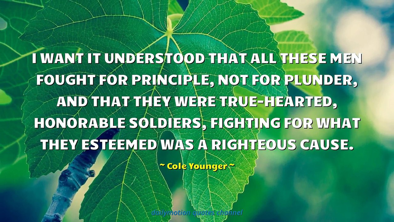 Cole Younger Quotes