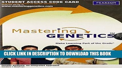 [READ] Mobi MasteringGenetics with Pearson eText -- Standalone Access Card -- for Genetic