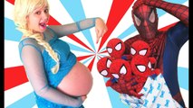 Pink Spidergirl Pregnant SPIDERBABY QUADRUPLETS Spiderman Funny Superhero Videos Prank Videos