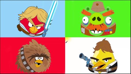 Angry Birds Coloring Pages For Learning Colors - Angry Birds Space Star Wars Movie Coloring Book
