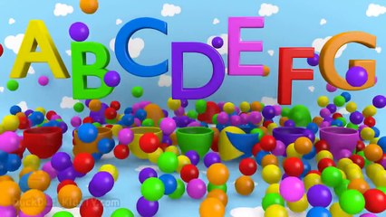 Surprise Eggs Learn ABC for Toddlers with 3D Alphabet Lesson A to G for Kids