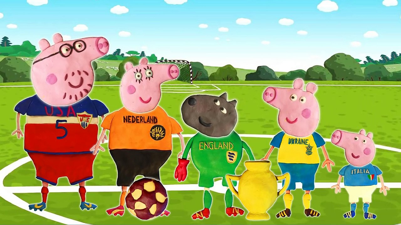 #Pepp Pig #Soccer #Finger #Family #Play Doh _ Kids Animation-MH3xBaKvMfg