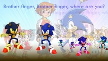HD Sonic X Finger Family Song Daddy Finger Nursery Rhymes Flame Amy Sally Bright Full animated