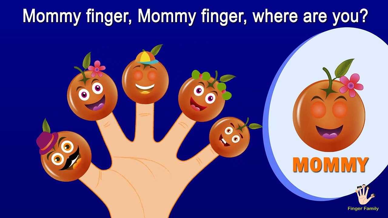 Juicy Orange Finger Family | Orange Finger Family Nursery Rhymes for Kids