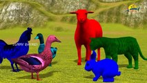 Learn For 3D Dinosaur colors | 3D Wild Animals | Telugu Colors Lesson