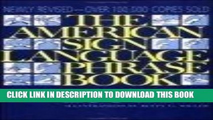 [FREE] PDF The American Sign Language Phrase Book Download Ebook
