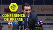 Conférence de presse Olympique Lyonnais - Paris Saint-Germain (1-2) : Bruno GENESIO (OL) - Unai EMERY (PARIS) - 2016/2017