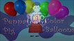 Learn Colors with Peppa Pig Balloons & Color Ball Pit Video for Kids#TinokidsTV