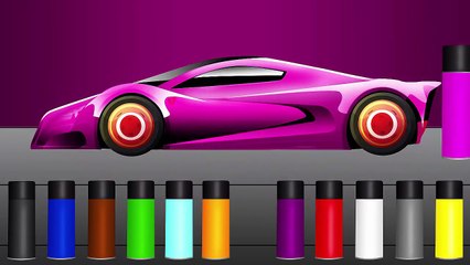 Learn Colors with Car Painting Colours to Kids Children Toddlers Baby Play Videos 2016