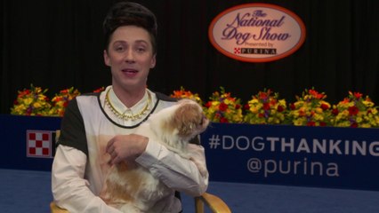 IR Interview: Johnny Weir For "Purina National Dog Show" [NBC]