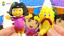 Ice Cream Surprise Eggs! Dora Play Foam Minions Disney Frozen Monsters University EggVideos.com