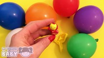 Learn Colours with Balloon Pop! Opening Balloons with Toys! Special Edition SuperHero! Lesson 8