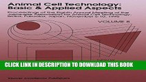[READ] Kindle Animal Cell Technology: Basic   Applied Aspects: Proceedings of the Eighth Annual