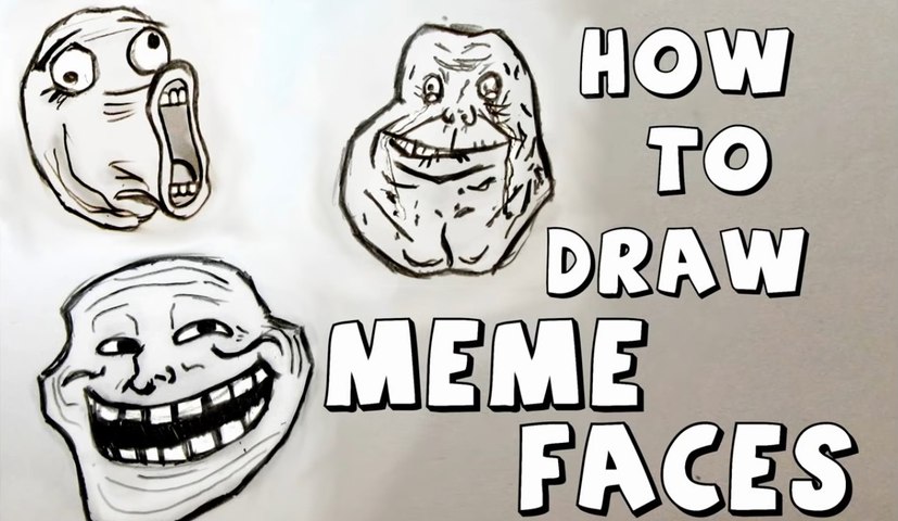 How to draw Meme Faces Step By Step - video Dailymotion