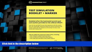 Best Price Manhattan GMAT Test Simulation Booklet w/ Marker Manhattan GMAT On Audio
