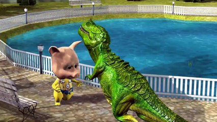 Dinosaur Cartoons For Children | Color Song | T Rex Cartoon For Children | Lion Rhymes For Children
