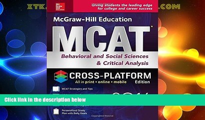 Best Price McGraw-Hill Education MCAT Behavioral and Social Sciences   Critical Analysis 2016