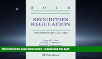 Pre Order Securities Regulation: Selected Statutes Rules and Forms: 2016 Supplement (Supplements)