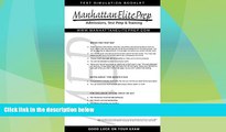 Best Price Manhattan Elite Prep Erasable GMAT Booklet with Pen (Manhattan Review) Manhattan Elite