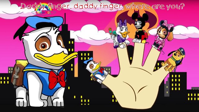 Paw Patrol Mickey Mouse Clubhouse Finger Family Parody - Daddy Finger Family Nursery Rhymes Lyrics