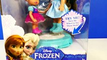 Frozen Young Elsa and Anna with Ice Skating Rink Disney Princess Doll Toys Review by DCTC