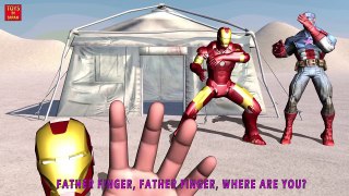 IRON MAN VS CAPTAIN AMERICA Finger Family | Nursery Rhymes for Children | 3D Animation