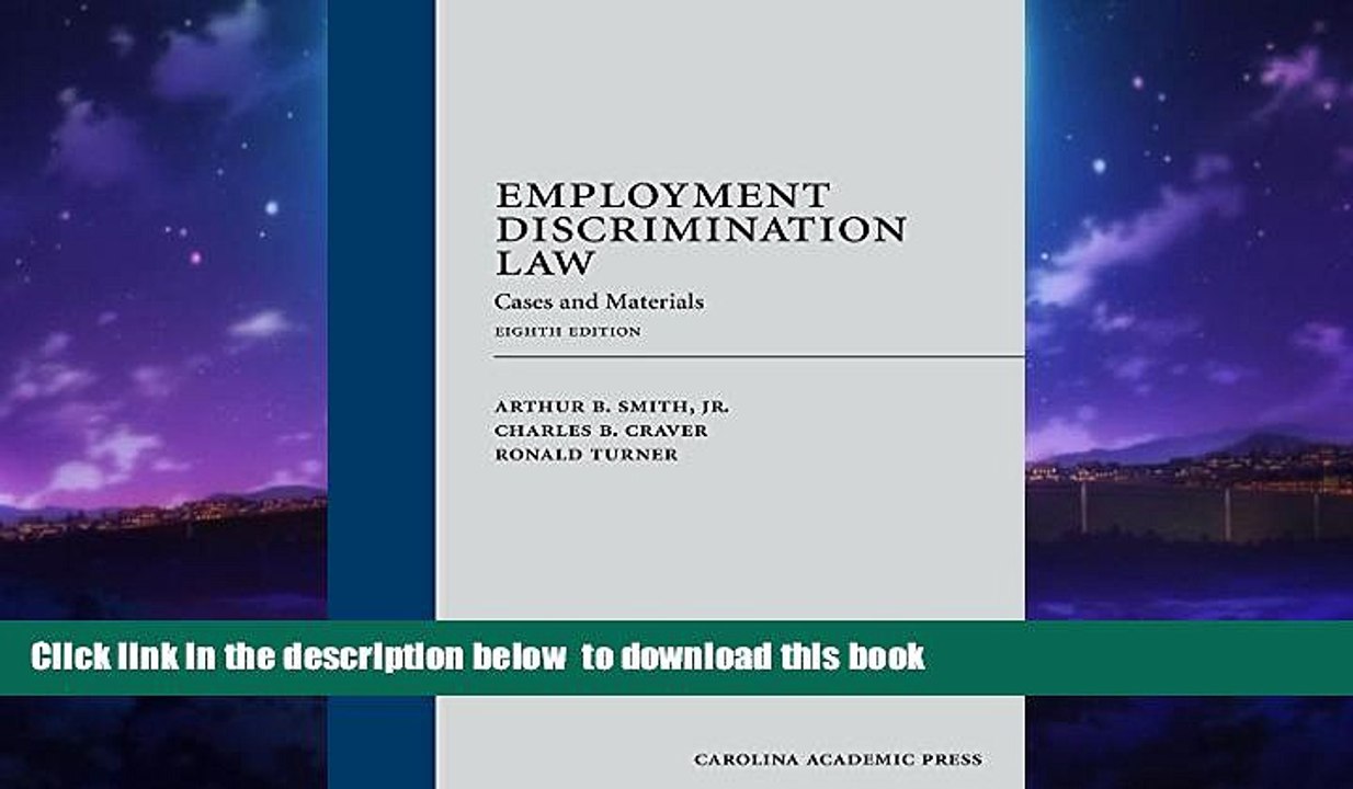 Audiobook Employment Discrimination Law: Cases and Materials Arthur B. Smith Audiobook Download