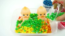 Learn Colors Baby Doll Bath Playing Time With Big Colors Jelly Beans Kids Videos for Toddlers