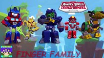 Angry Birds Transformers Finger Family Song | Angry Birds Songs | Daddy Finger Rhymes