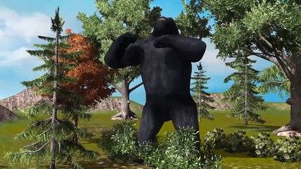 Gorilla Finger Family Rhymes 3d Animated Animal Finger Family Rhymes For Children