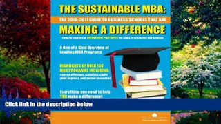 Buy The Aspen Institute Center for Business Education The Sustainable MBA: The 2010-2011 Guide to