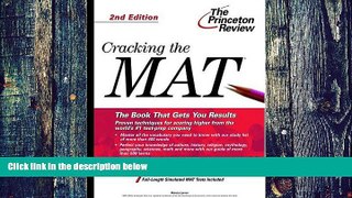 Buy Princeton Review Cracking the MAT, 2nd Edition (Princeton Review: Cracking the MAT) Full Book
