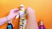 Frozen Halloween Play Doh Costumes DIY Anna Elsa Kristoff Witch Mummy Play Dough Disney Princess