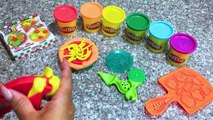 Play Doh Rainbow Pizza Surprise Toy Paw Patrol Marshall Teach Toddlers Colors and Counting Fun