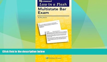 Best Price Multistate Bar Exam Flash Cards (Law in a Flash) Mary Basick For Kindle