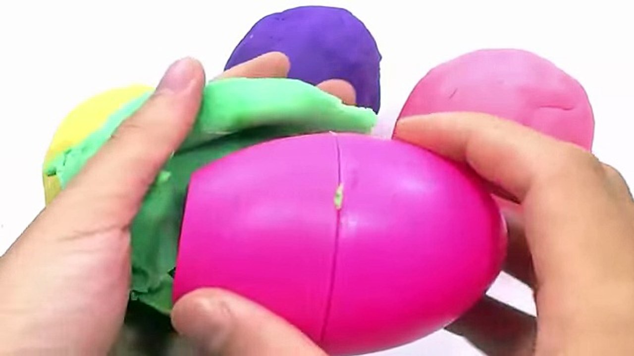 Play Doh Kinder Surprise Eggs Character Peppa Pig Mickey Mouse Lego frozen